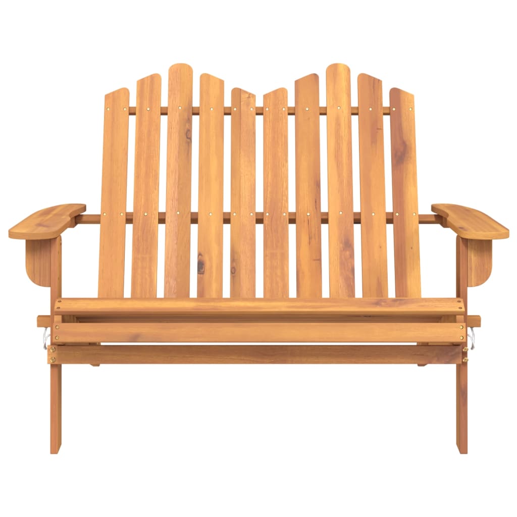 Vidaxl Adirondack Garden Bench, 126 Cm, Solid Acacia Wood
