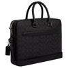 Coach Ethan 38 Logo Print Detachable Shoulder Strap Zipper Closure Coated Canvas Shoulder Crossbody Tote Bag Large Men Bags Black CV917-QBMI5