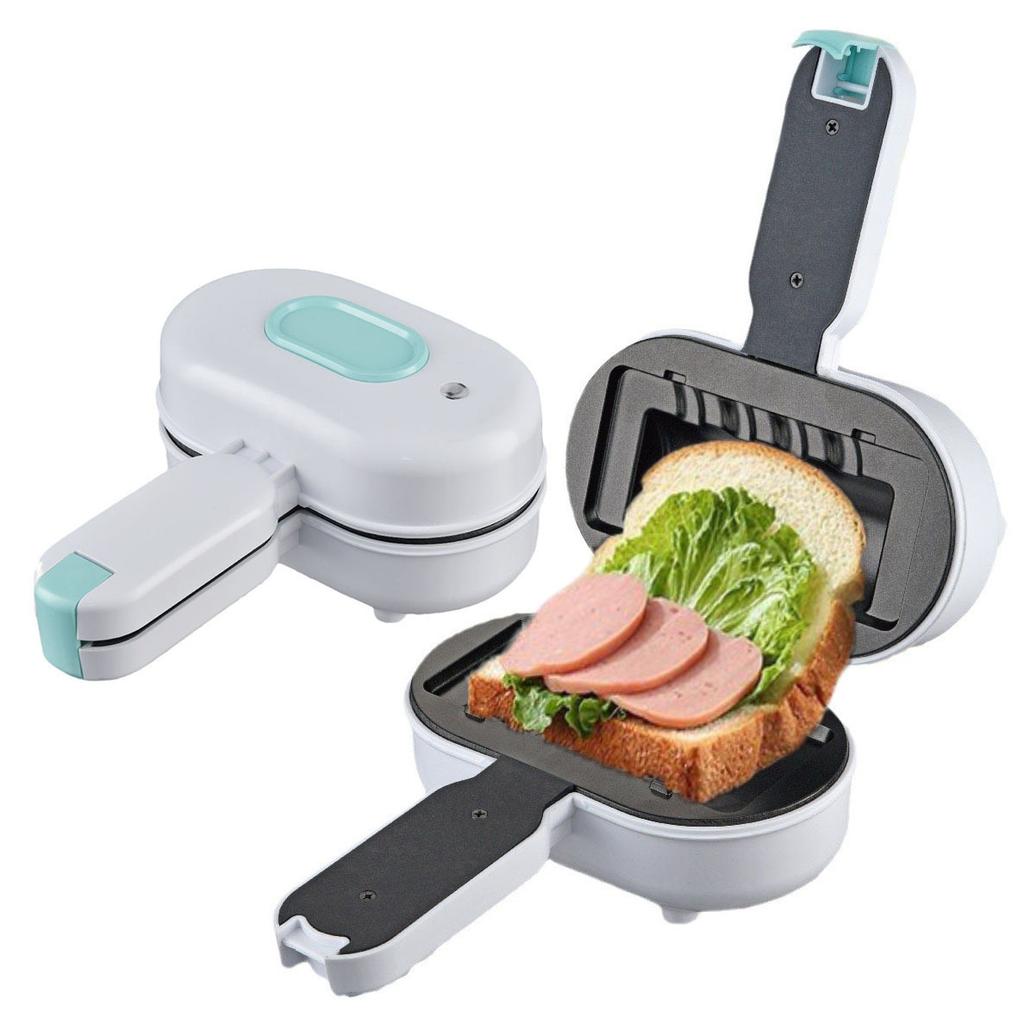 Compact Multifunctional Breakfast Maker, Mini Sandwich Panini Toast Grill Hot Dog Machine for Kitchen