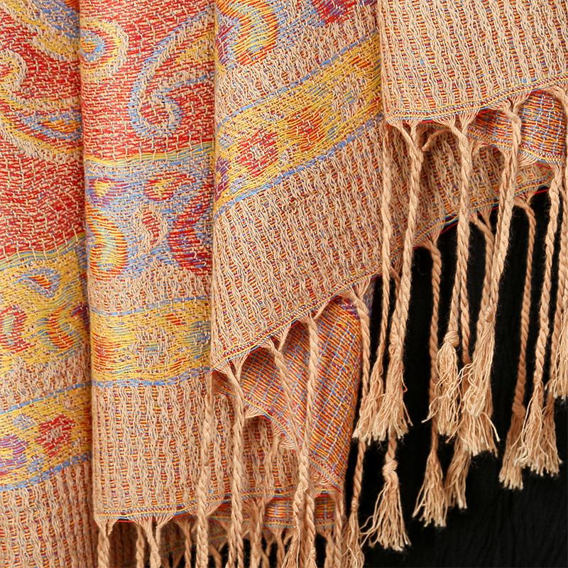 Cashmere Women Floral Scarf Winter Warm Shawl And Wrap Bandana Pashmina Female Foulard Square Thick Blanket Poncho