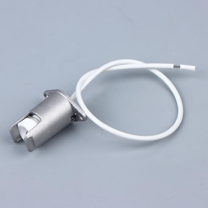 Metal Chandelier Lamp Holder Aging Metal Fittings R7S Lamp Holder Lamp Holder Iodine Tungsten Lamp Top Ceramic Lamp Holder