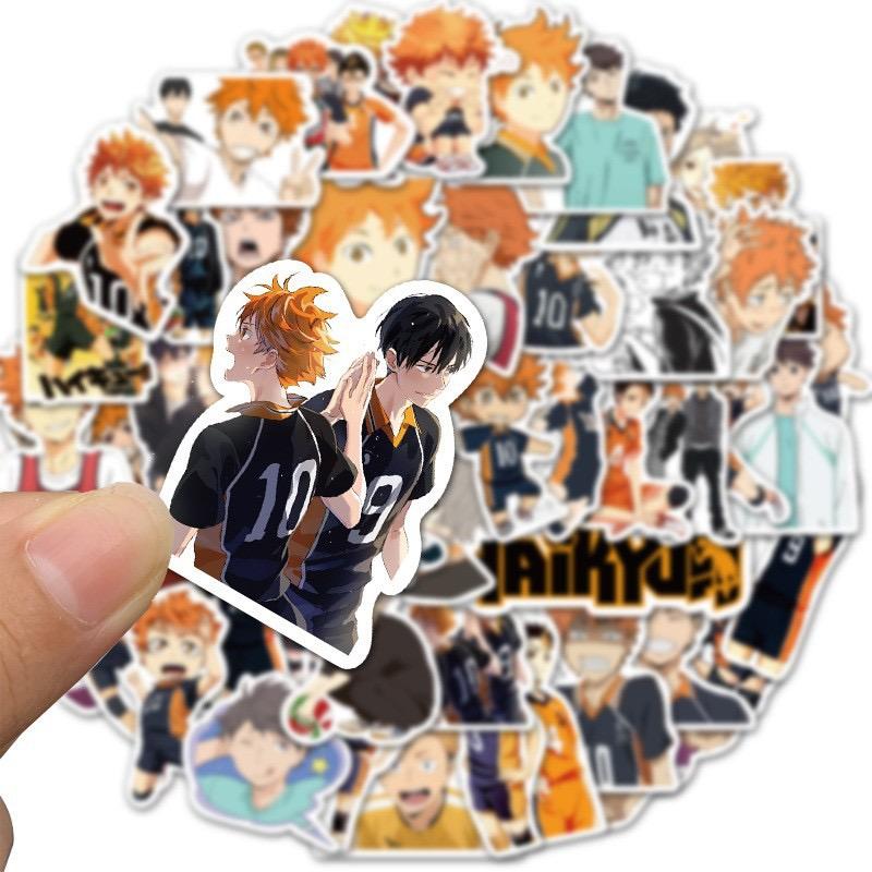 Japan Anime Adorable Stickers Haikyuu HinataShoyo KageyamaTobio Scrapbooking DIY Diary Planner Haikyu Stickers Student Stationery
