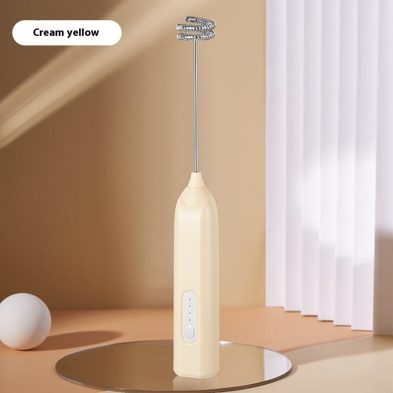 

1 шт. Мини Портативный Блендер Электрический Вспениватель Молока Ручной Венчик для Яиц Пенообразователь Кофеварка Блендер Миксер Кухонный Инструмент бежевый