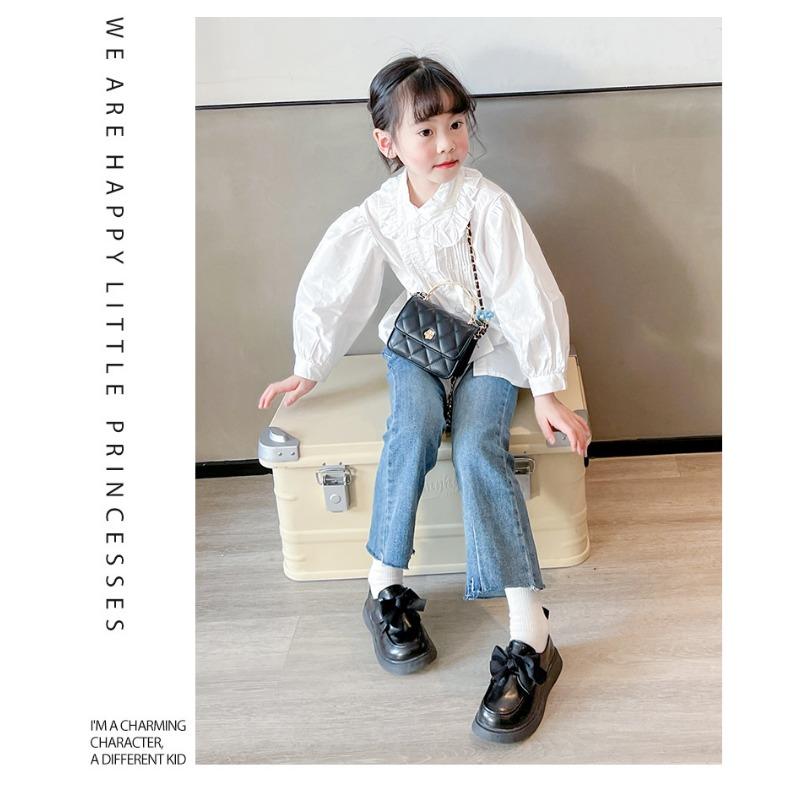 Dětské boty Dětské princeznovské boty Dívčí kožené boty Nové kojenecké boty Jarní dětské mašličkové jednobotky