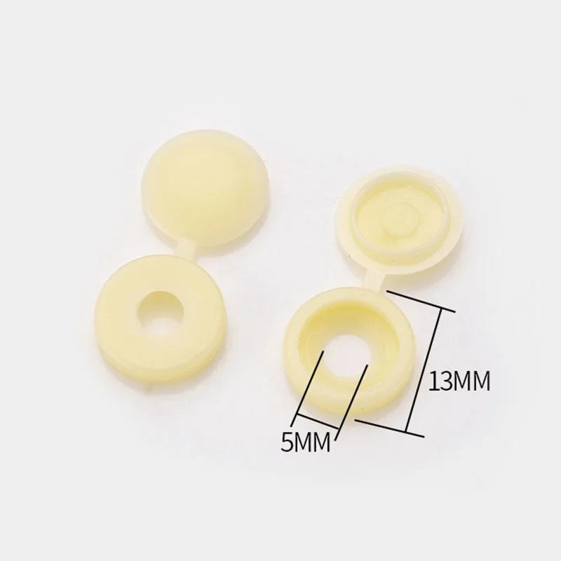 

25/50/100Pcs Hinged Screw Caps,Snap-On Plastic Bolt Covers, Foldable Protective Caps for Car Furniture DIY Decorative Nut Covers 25pcs