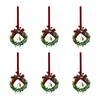 Christmas Bow With Bells Classic Red Green Velvet Bow Bell Pandent Wreaths Hanging Wreath Decoration Decorative Christmas Z4J9