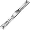 [HiCycle2] This is a 22mm wide, thick stainless steel watch bandbracelet compatible with 45.5mm Omega Planet Ocean Speedmaster watches.