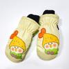 Cozy Winter Cartoon Fleece-Lined Gloves for Girls, Ages 2-5