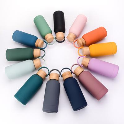 350Ml Double-Layer Thermos Cup Water Cup Vacuum Portable Outdoor Small Mouth Water Bottle Handle Mini Cup
