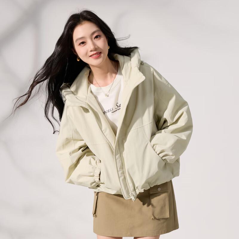 

Sancai Women s 2025 Winter Hooded Short Padded Jacket L 165/88A