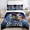 3pc Demon Slayer Bedding Set Guest Room Bedroom Decor Christmas Halloween Decor Gifts- All Seasons (No Insert)a1013067