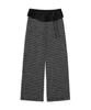 LARTIGENT L21 Cozy Pluffy Knit Pants(Oreo)