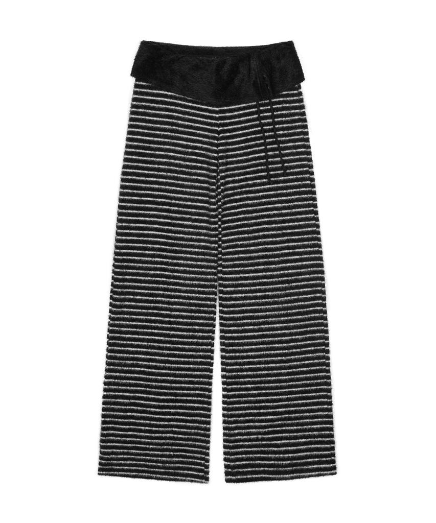 LARTIGENT L21 Cozy Pluffy Knit Pants(Oreo)