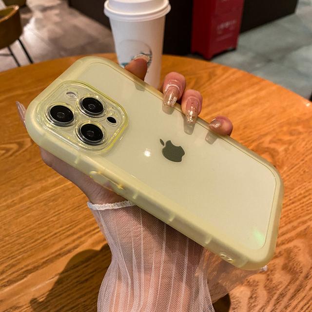 Air Buffer Transparent Camera Protection Phone Case For Iphone 14 13 Pro Max 11 12 Xs Xr X 14pro Max Shockproof Clear Oval Cover