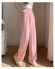 Women's 2025 Drapey Ice Silk Yamamoto Summer Wide-Leg Pants - Lightweight, Casual, Loose Fit for Strolling.