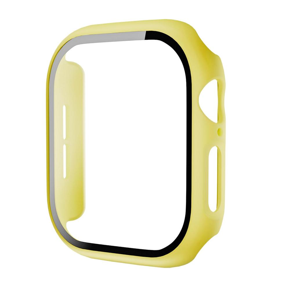 Tempered Glass+Cover For Apple Watch 42mm 46mm 45mm 44mm 41mm 40mm Hard PC Screen Protector Case iWatch Series 11 10 9 8 7 6 SE3