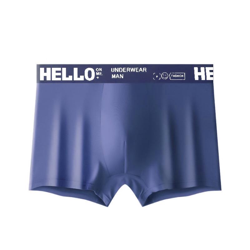 6pcs Men's Underwear Ice Silk Men's Four Cornered Pants Teenagers' Sports Plus Size Flat Cornered Pants Boxer Brief