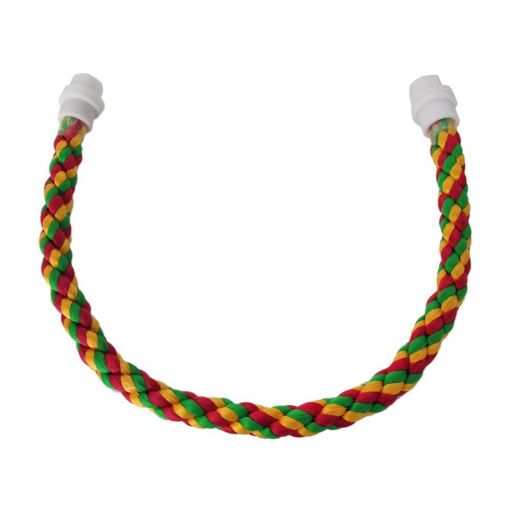 Parrot Cage Toy Multi-color Paw Grinding Bendable Exercise Toy Pet Bird Standing Stick