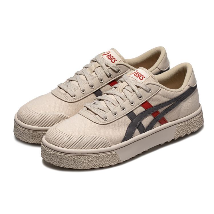 Asics COURT TRAIL Cream Dark Gray Unisex Retro Casual Sneakers 1203A146-201