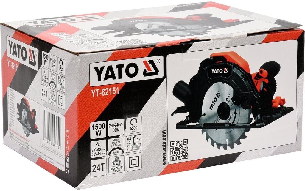 Circular Saw 185Mm 1500W 5500 Rpm Yt-82151 Yato