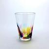 Hizen Bidoro Sake Rainbow Tumbler Made in Japan Gift Glass, [Traditional Craft/Blown Glass/Gift/300ml] (Celebration Present)