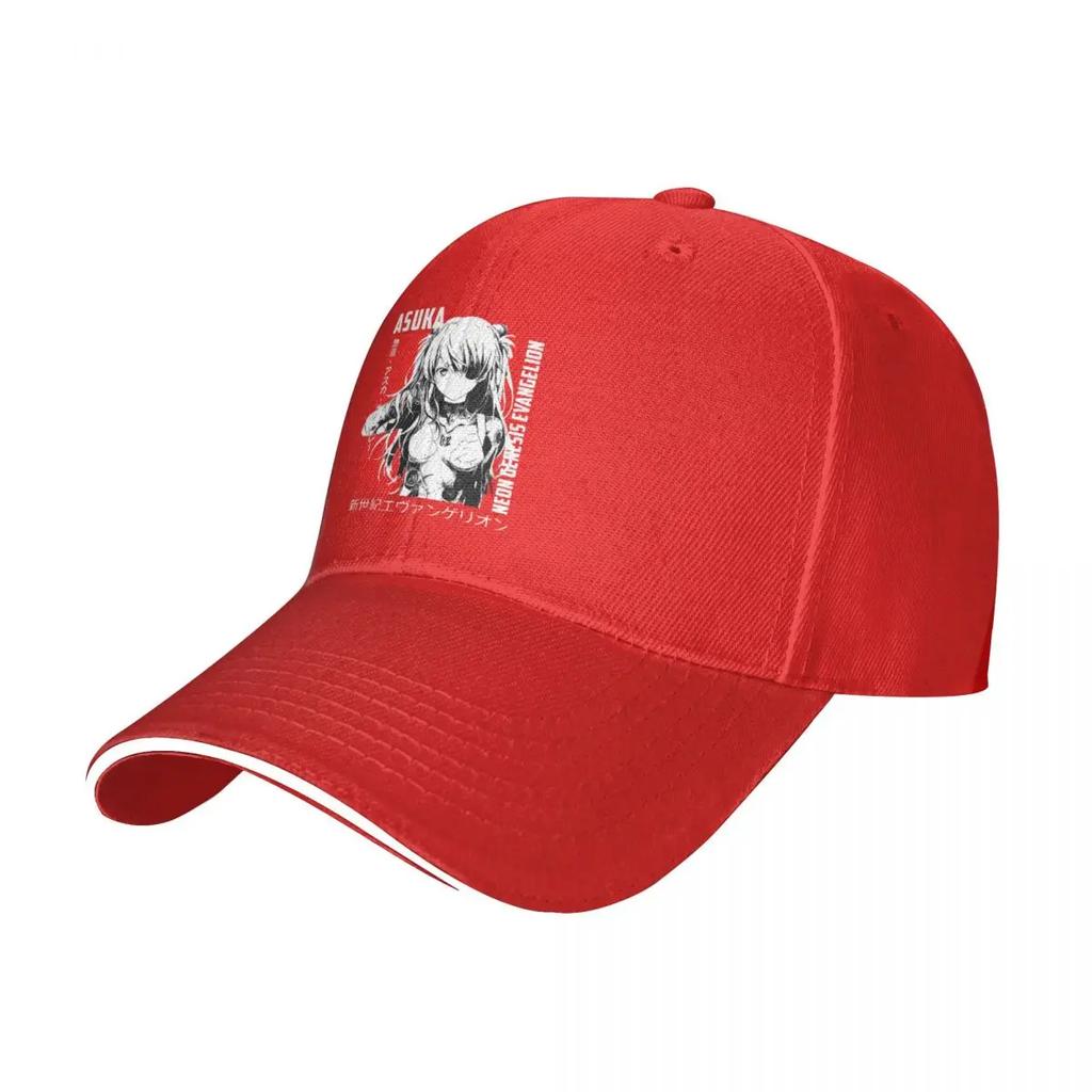 Evangelions Asuka Baseball Cap Fashion Comic Anime Sandwich Caps for Men Women Adjustable Sun Hat Sport