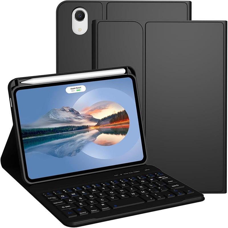 Detachable Wireless Bluetooth Keyboard Case With Stylus Slot IPad Mini 7 8.3 Inch TPU Protective Cover