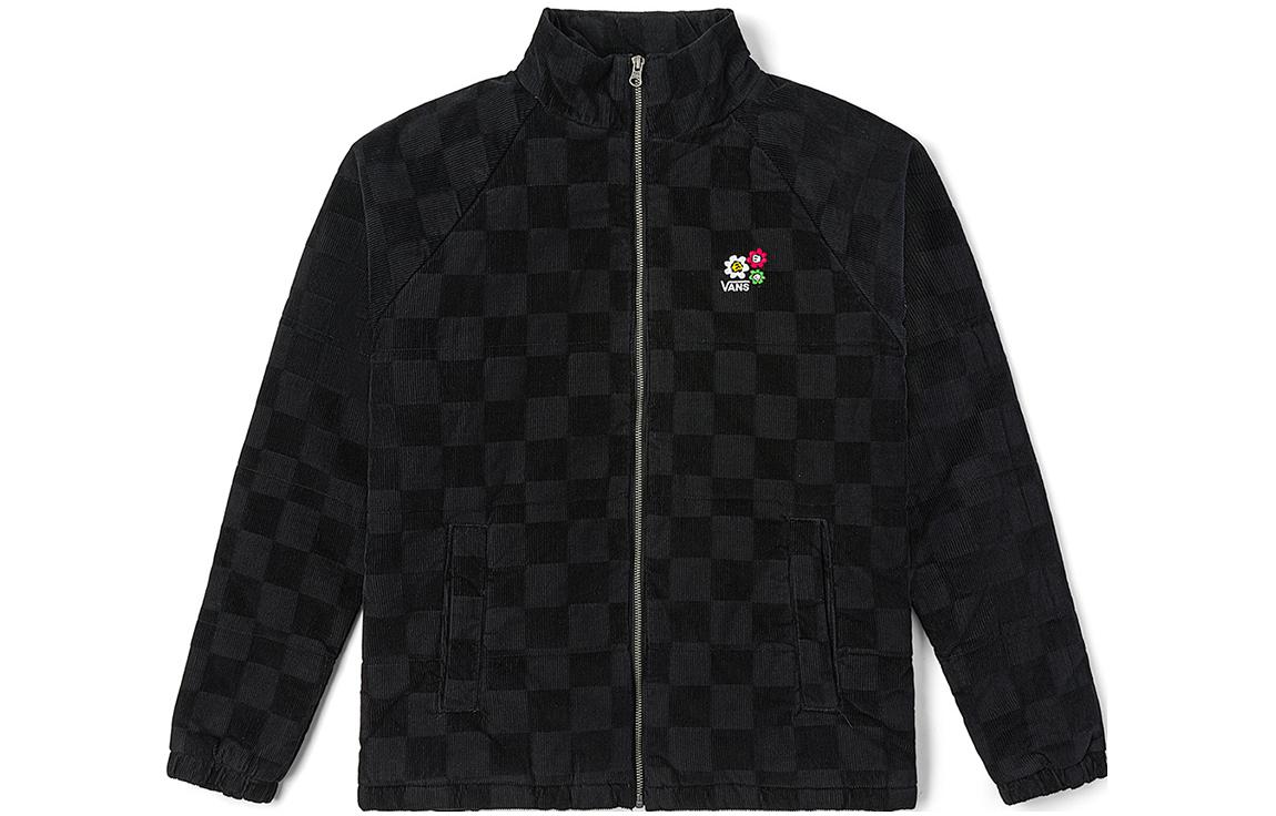 Vans Anaheim Jackets Women s Black Checkerboard Stand Collar Moderate Other VN00044DY28 L