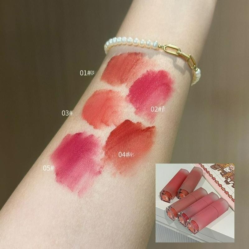 Matte lip glaze long-lasting and not easy to stick cup lip gloss for women makeup cosmetics