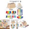 Childrens Wooden Educational Sorting Kit With Shape And Color Classification For Early Development