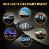 4 Pods Blue LED Rock Lights For JEEP Offroad Truck ATV UTV Underbody Wheel Light