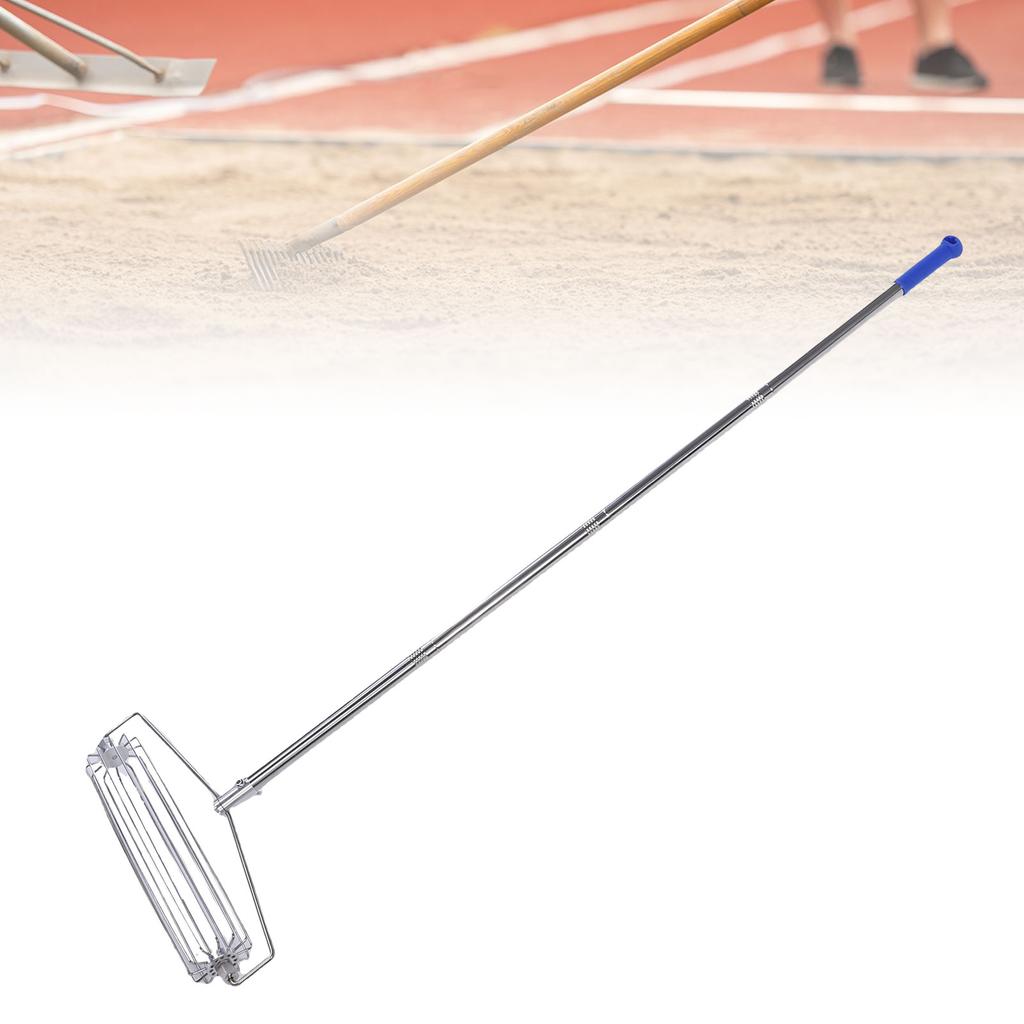 Sand Bunker Rake 4.5FT 304 Stainless Steel Course Roller Sand Trap Rake for     High   Baseball Fields Garden Landscape Beach