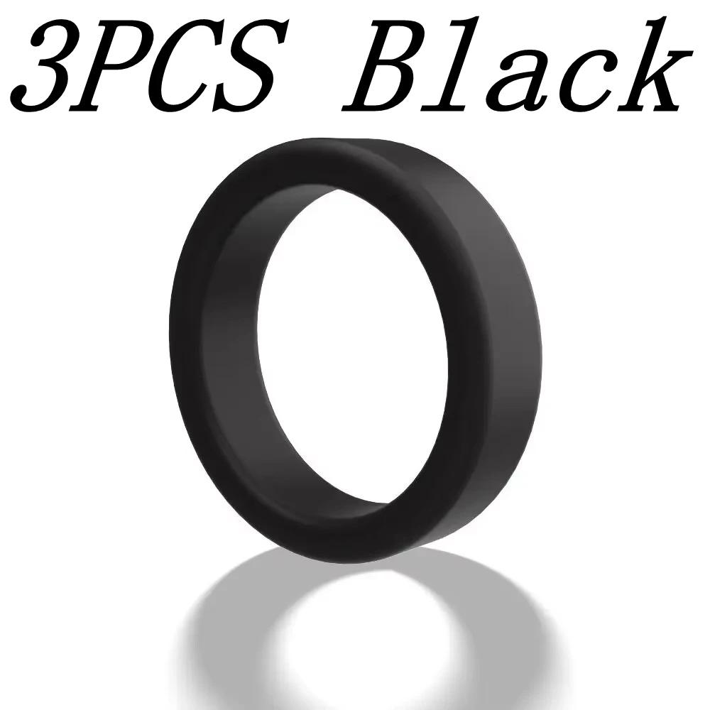 Cock Ring Durable Silicone Penis Rings Men's Delayed Ejaculation Rubber Rings Sex Toy For Men Couple Stretcher Scrotum Ring