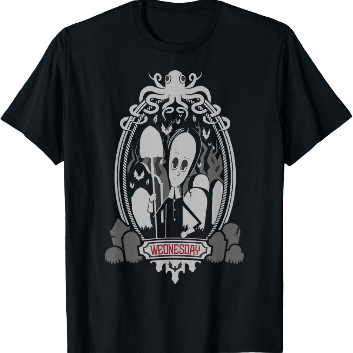 

Addams Family Wednesday Addams Framed Portrait T-Shirt XXXXXL