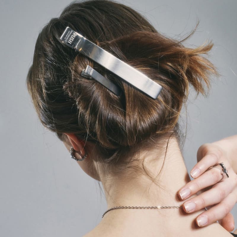 

SENTIMENTS NO.353 [SILVER] HAIR PIN 2SET XXL Push Pin Clip Silver