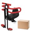 Front Toddler Bike Seat Front Mounted Children Safety Seat with Fence and Footrest