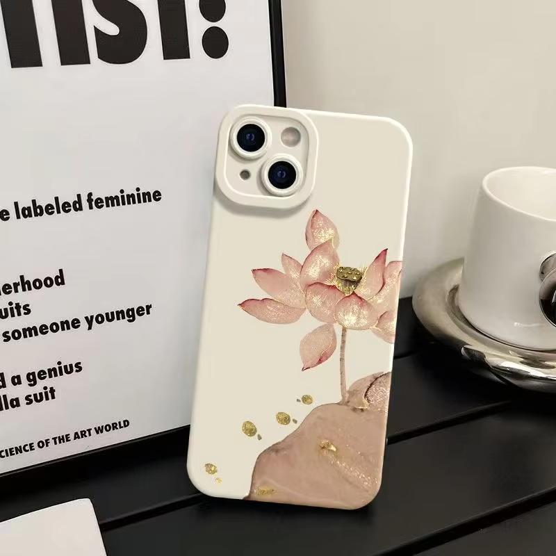 Minimalist Pink Hibiscus Flower Phone Case For Samsung Galaxy S25 S24 S23 S22 Ultra S21 Plus S20 FE A55 A54 A35 A15 Cover