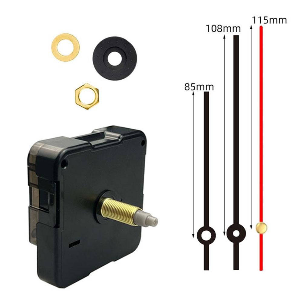 Long Thread Wall Clock Movement Silent Clock Movement DIY Repair Parts Kit Quartz-Clock Movement Mechanism Replace Motor DIY Kit