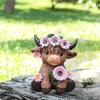 Cow Plant ,Handmade Cute Animal Planter, Mini Cows Flower Pot for Outdoor, Indoor Countertop Lawn
