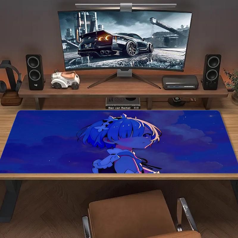 ReZero Print Cushion Non-slip Laptop Tablet Big Mousepad XXL Mat Mini PC Playmat With Lock Edge