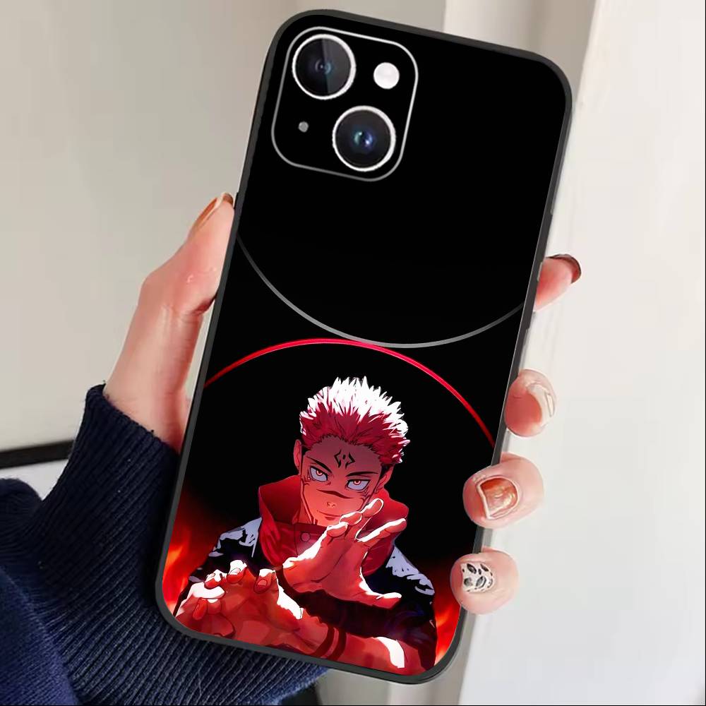 Jujut-su I-Ichiji L-Kaisen Phone Case For iPhone 17 16 15 14 13 12 Max Plus Silicone Black Cover