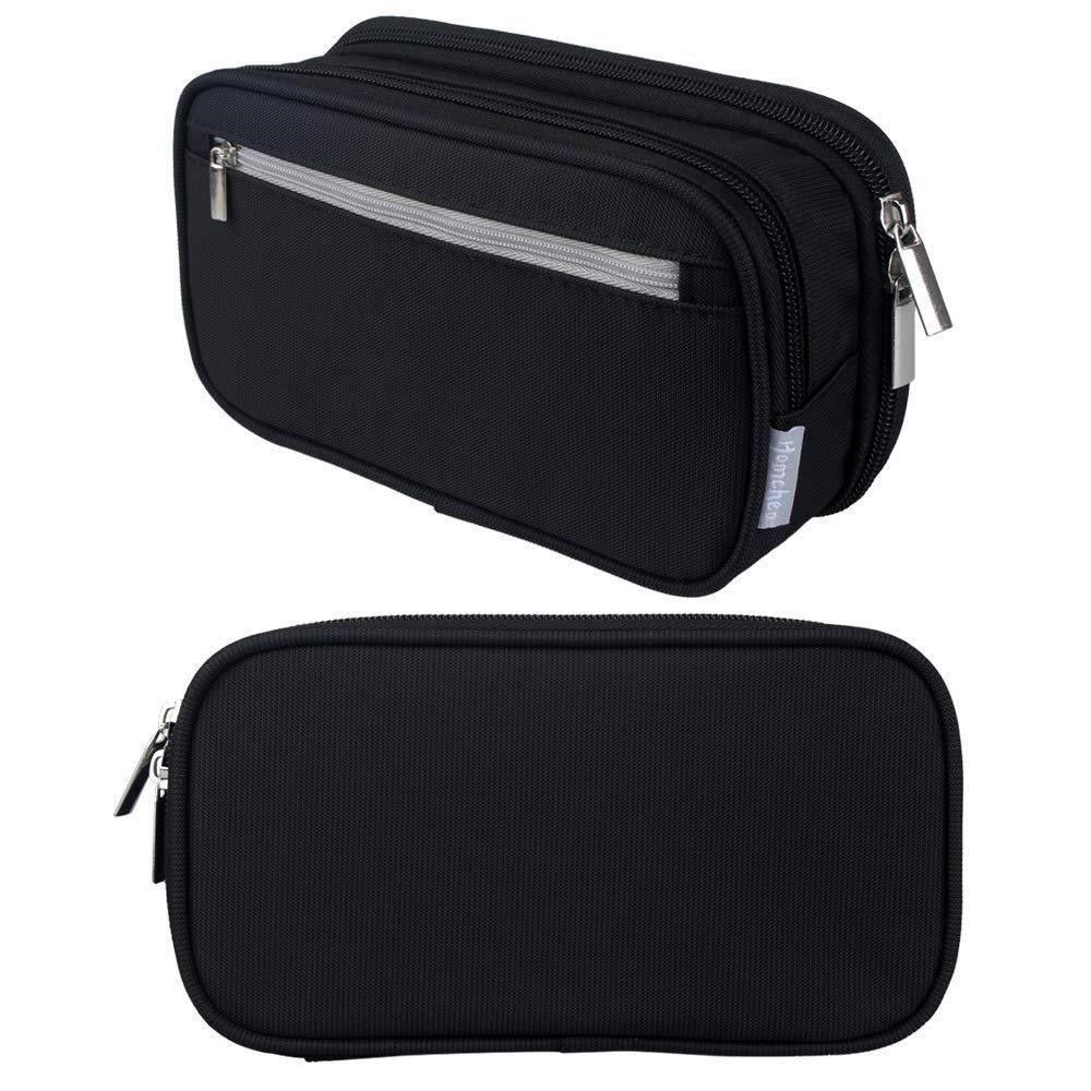 

Waterproof Pencil Cases Large Capacity Stationery Bag Back To School Pencil Bags School Supplies сірий