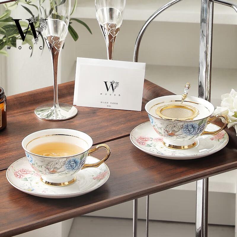 WOOCH Luxury Ceramic Cup & Saucer Gift Set