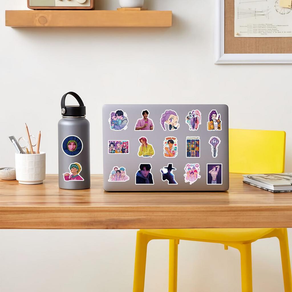 103pcs Suitcase Stickers Waterproof Stickers Scooter Computer Tablet Cartoon Decoration