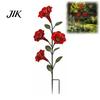 Wild Bird Supply Red Flower Hummingbird Feeder with Ground Stake, Metal Feeder, Nectar Dispenser for Birds Watering Station Outdoor Yard Lawn