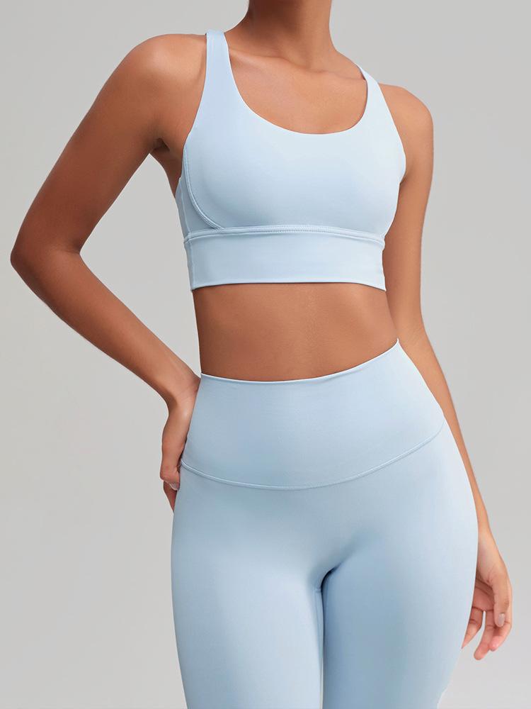 Women's High-Intensity Yoga Sports Bra: Crossback, Shockproof, Anti-Sag, Fitness Vest