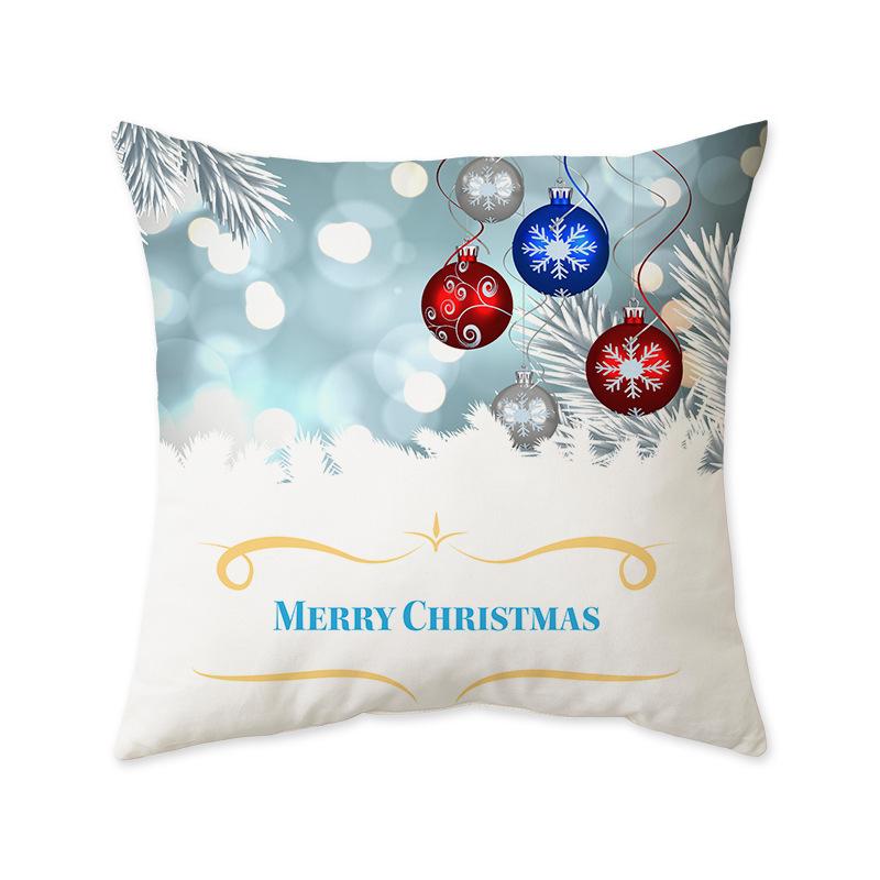 Christmas Series Decorative Cushion Pillow Ins Style Fashionable Sofa Living Room Bedside Cushion Pillow Cover
