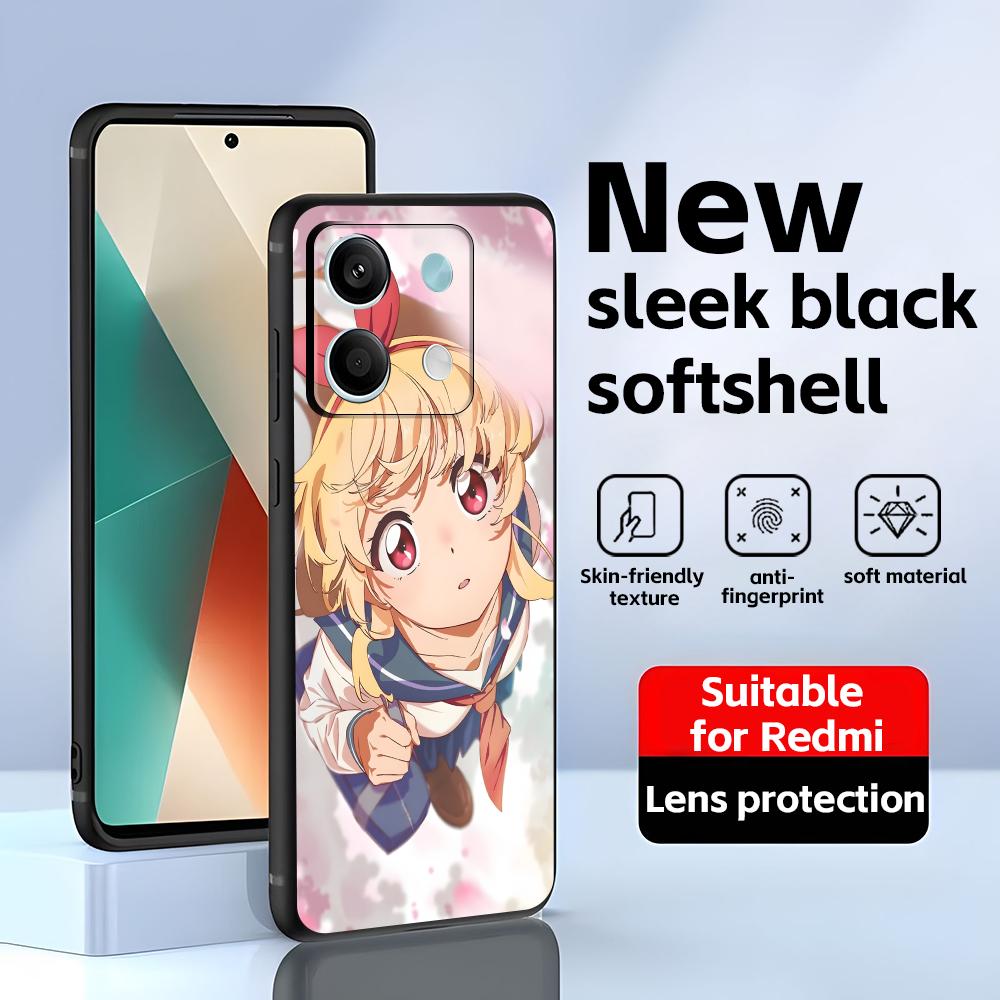 

Anime Aikatsu Phone Case For Redmi Note 14 13 12 11 Pro Plus S 5G 14C A3 Soft Black Phone Cover Redmi Note 14 Pro 4G (Global)