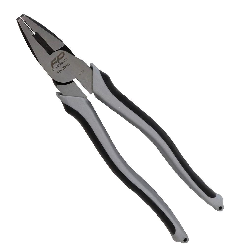 Fujiya Eccentric Heavy Duty Silver Pliers, 200mm, FP-200G,