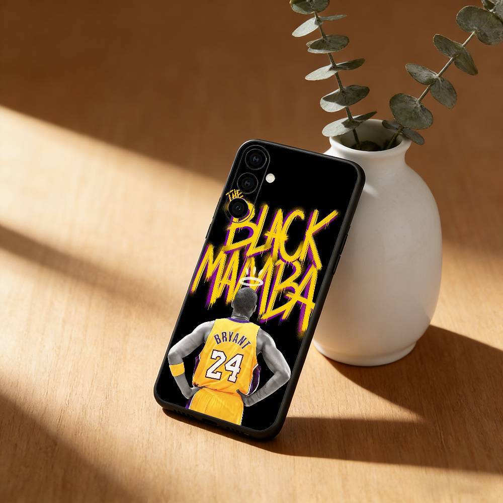 Coque de téléphone K-Kobe B-Bryant 24 Pour Samsung Galaxy A91,80,73,72 ,71,53,52,32 ,31,22,21s,20, Coque Noire Souple